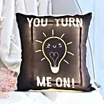 Turn Me On LED Cushion