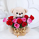 Rosy Cuddles Wish Basket