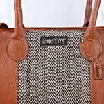 Personalised Faux Leather Designer Tote Bag