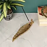 Golden Serenity Incense Holder