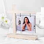 Personalised Hanging Photo Wooden Frame