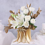 Elegant White Lily Serenity Bouquet