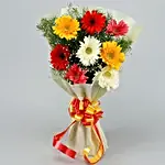 Mixed Brilliance Gerbera Flower Bouquet