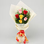 Mixed Love 6 Roses Bunch