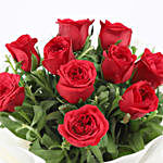 Velvety Red Roses Bouquet