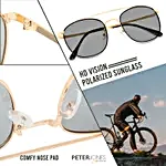 Gold Frame UV Protected Sunglasses- Unisex