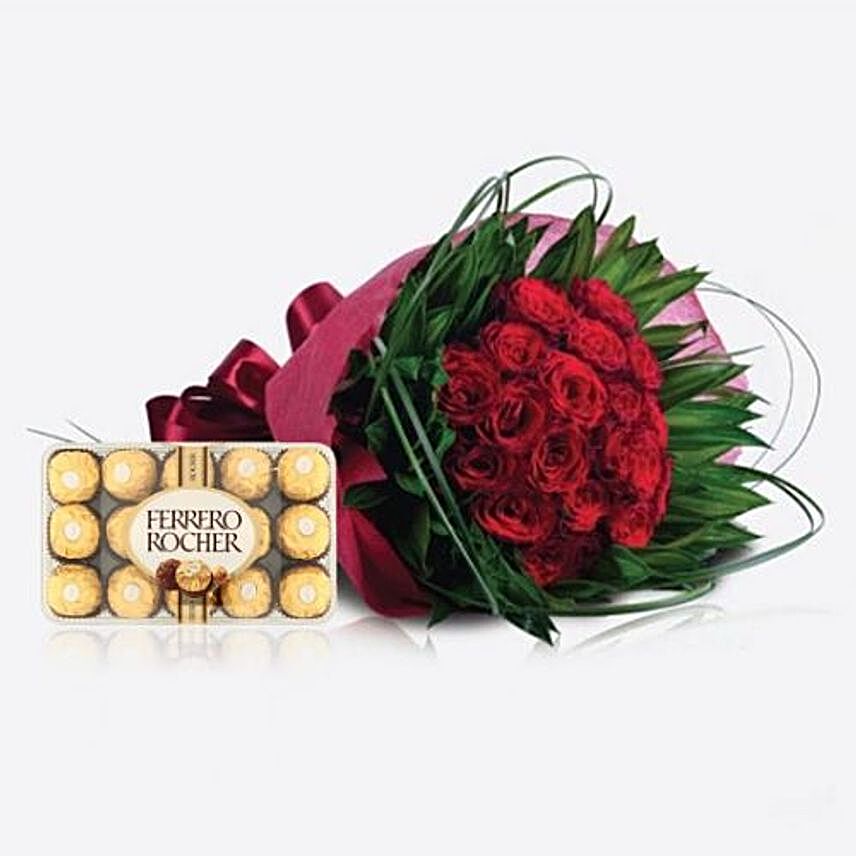 Red Roses N Chocolates Combo