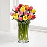 Colourful Tulips Vase