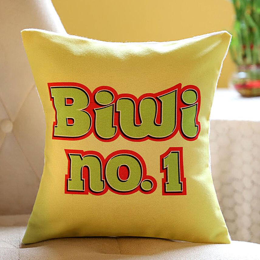 Yellow Cushion For Biwi No 1