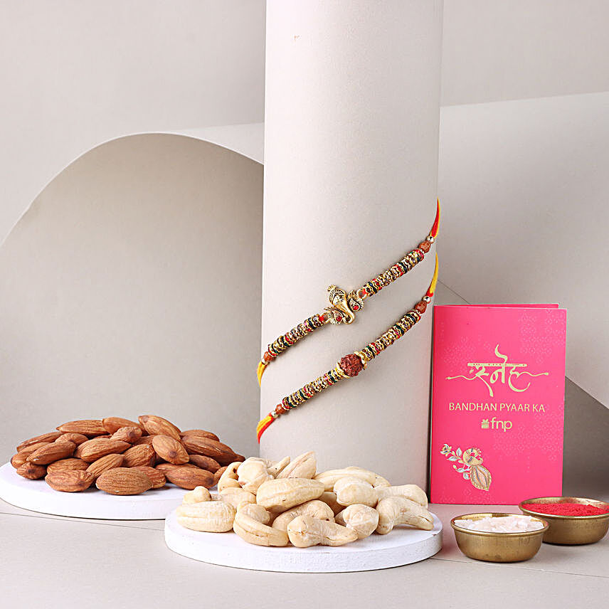 Sneh Face Rakhi with Almond and Cashews