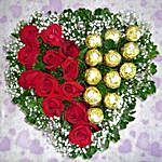 Roses with Ferrero
