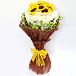 Charming Roses and Sunflower Bouquet