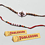 Colourful Rakhis And 2 Toblerones Combo