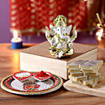 Gold Plated Ganesha Idol Diwali Hamper