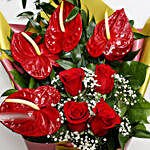 Exotic Red Flower Bouquet