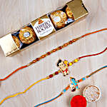 Set of 3 Pearl And Kids Rakhi With Rochers