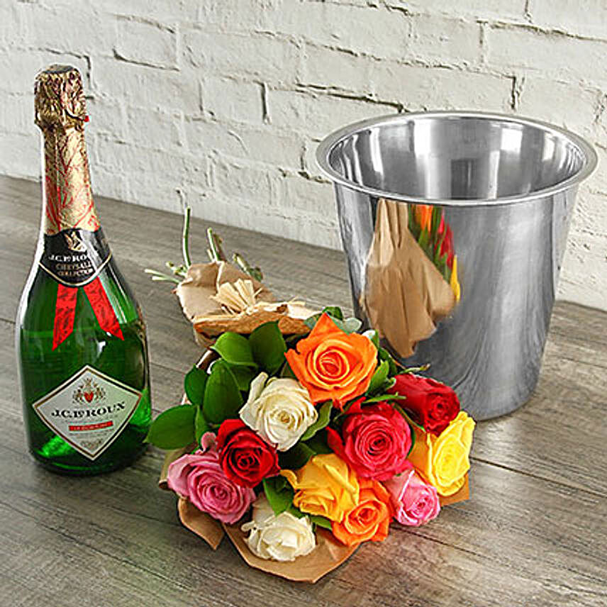 Mixed Roses Jc Le Roux And Ice Bucket
