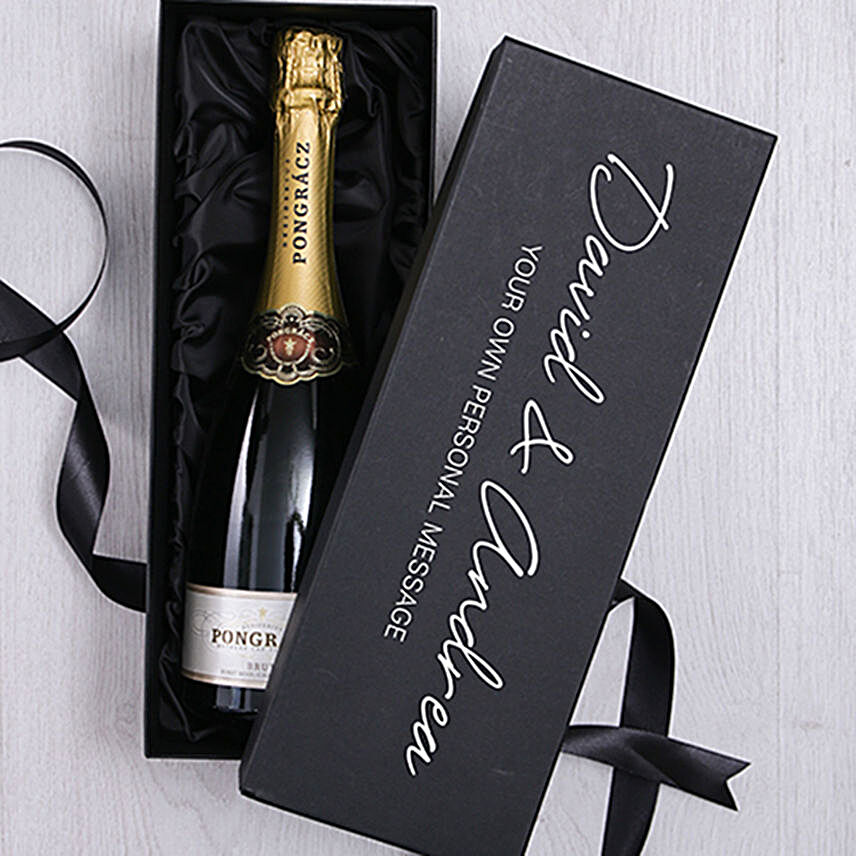 Champagne In Personalized Box