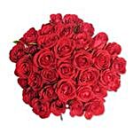 12 Red Roses in Cellophane SA