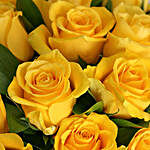 Yellow Roses In A Vase