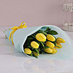 Elegant Yellow Tulip Bouquet
