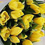 Elegant Yellow Tulip Bouquet