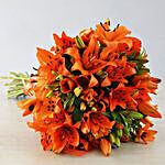 Orange Asiflorum Lily Bouquet