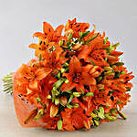 Orange Asiflorum Lily Bouquet