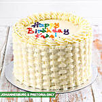 Simple Vanilla Birthday Cake