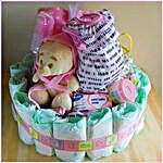 Teddy Bear And Baby Care Essentials Hamper