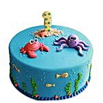 Sea Theme Kids Birthday Cake