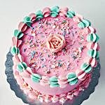 Pink And Blue Designer Cake