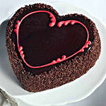 Romantic Love Themed Chocolate Cake