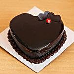 Heart Shaped Chocolate Glazed Cake