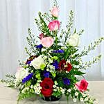 Mixed Rose And Mixed Flowers Arrangement