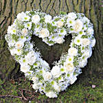 Heart Shaped White Wreath
