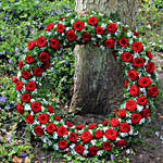 Wreath Of Red Roses