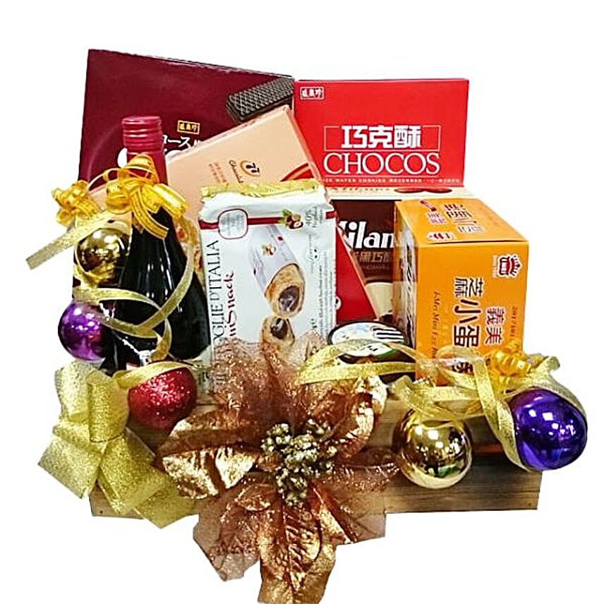 Have A Merry Time Christmas Basket