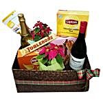 Pop The Champagne Christmas Basket