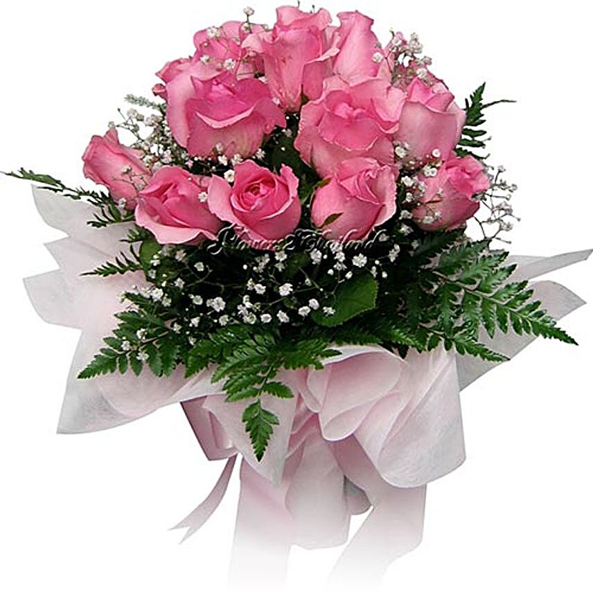 Pretty Pink Rose Bouquet