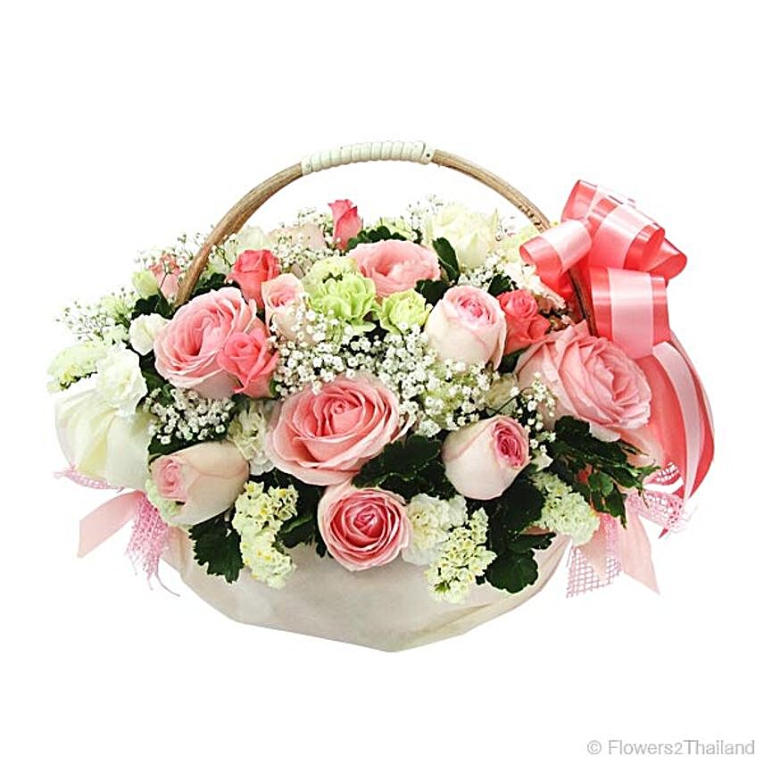 Simply And Sweet Flower Basket