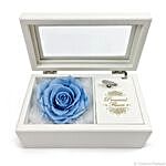 Blue Forever Rose Music Box