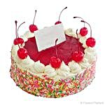 Exquisite Cherry Red Vanilla Cake