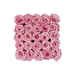 Soft Pink Eternity Roses Square Box