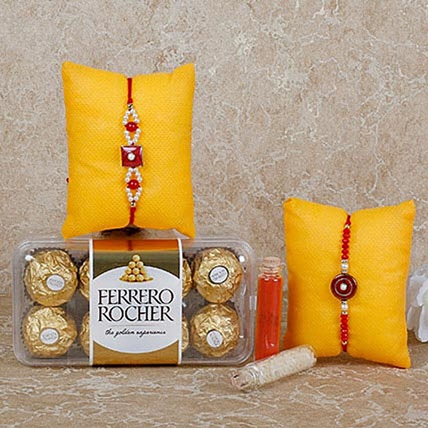 Rocher Special Rakhi Combo