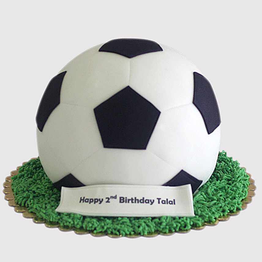 Football Shaped Chocolate Cake