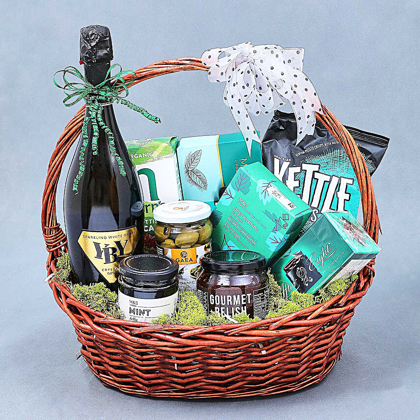 Greens and Healthy Gift Basket