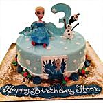 Olaf N Snow Queen Cake