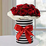 Romantic Red Roses Vase Arrangement
