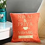 Personalised Mr and Mrs Cushion